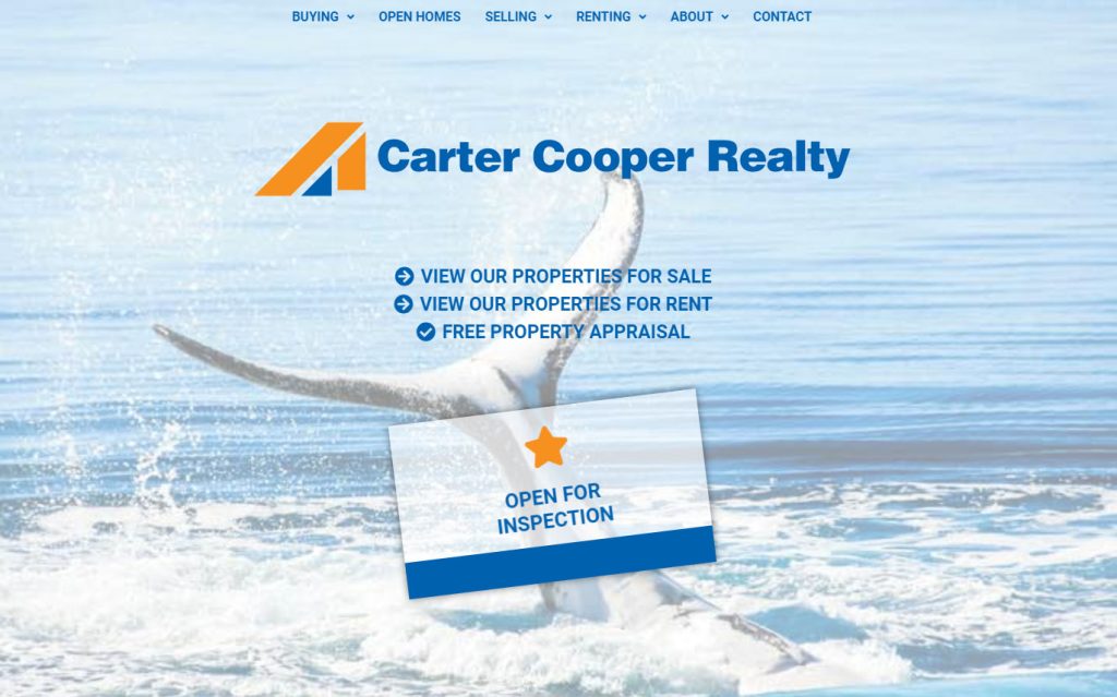 New Real estate Website for Carter Cooper Realty