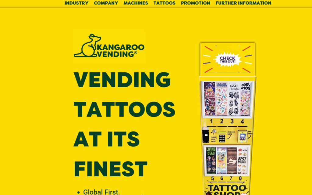 Thank You kangaroo Vending – New website project