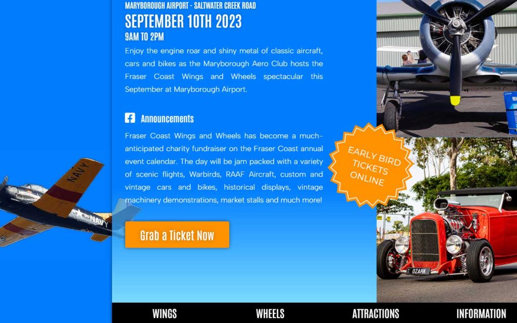 New Event Website for Fraser Coast Air Show in September